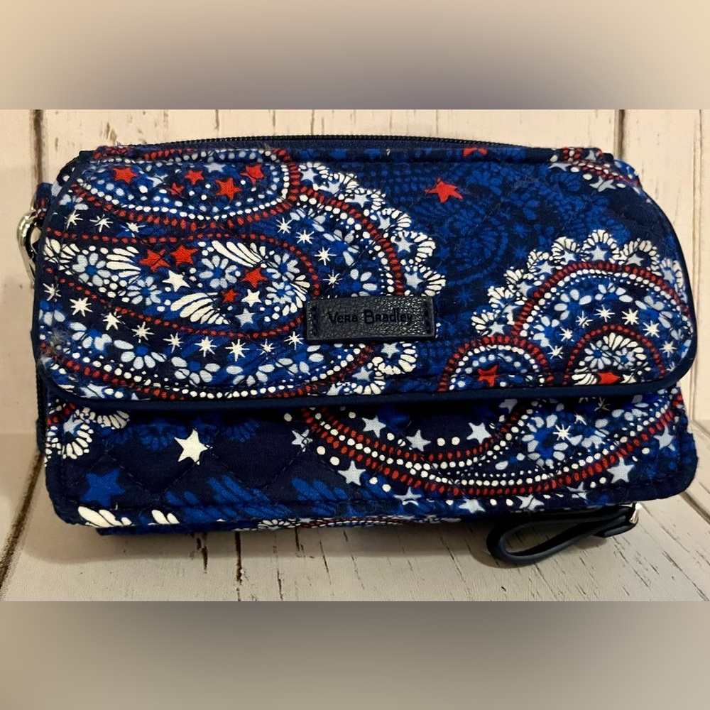 NWOT Vera Bradley Americana Print Wallet Crossbody